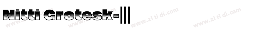 Nitti Grotesk字体转换